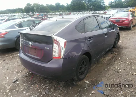 2012 Toyota Prius Two из США, поврежденный, VIN JTDKN3DU5C1533257